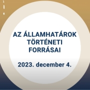 Lecture by Dr. János Sallai on the historical sources of state borders