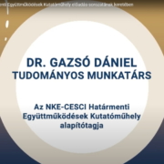Dr. Gazsó Dániel előadása a Határmenti Együttműködések Kutatóműhely keretében