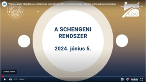 László Vájlok's presentation on the Schengen system