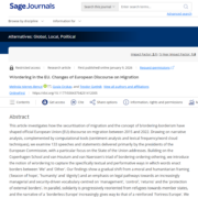 W/ordering in the EU. A migrációról szóló európai diskurzus változásai